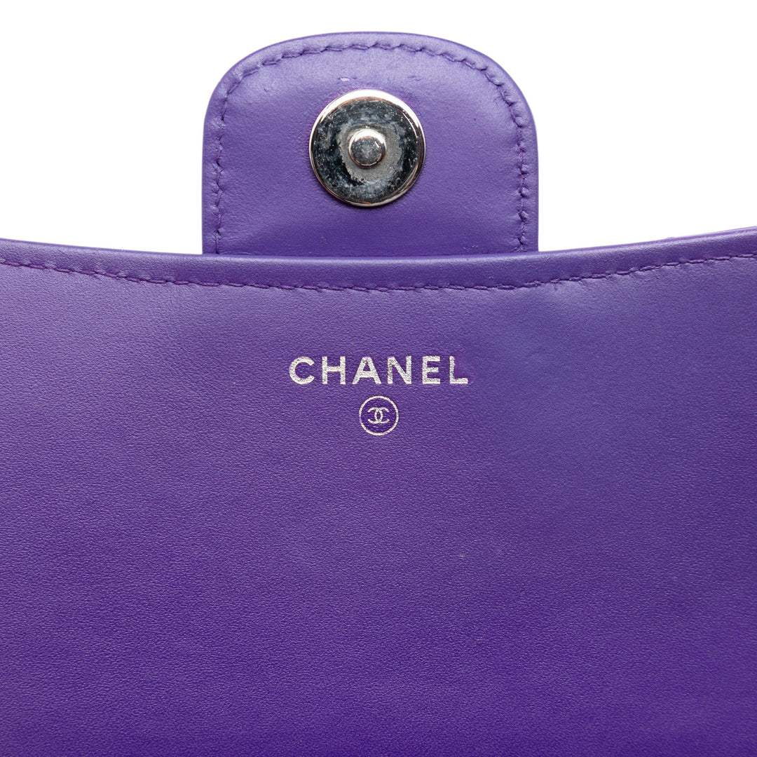 Chanel CC Matelassé Cuir verni Wallet on Chain