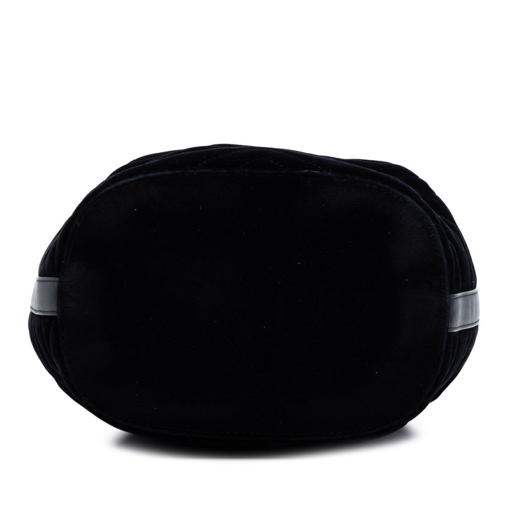 Gucci GG Marmont 2.0 Matelasse Velours Bucket Sac