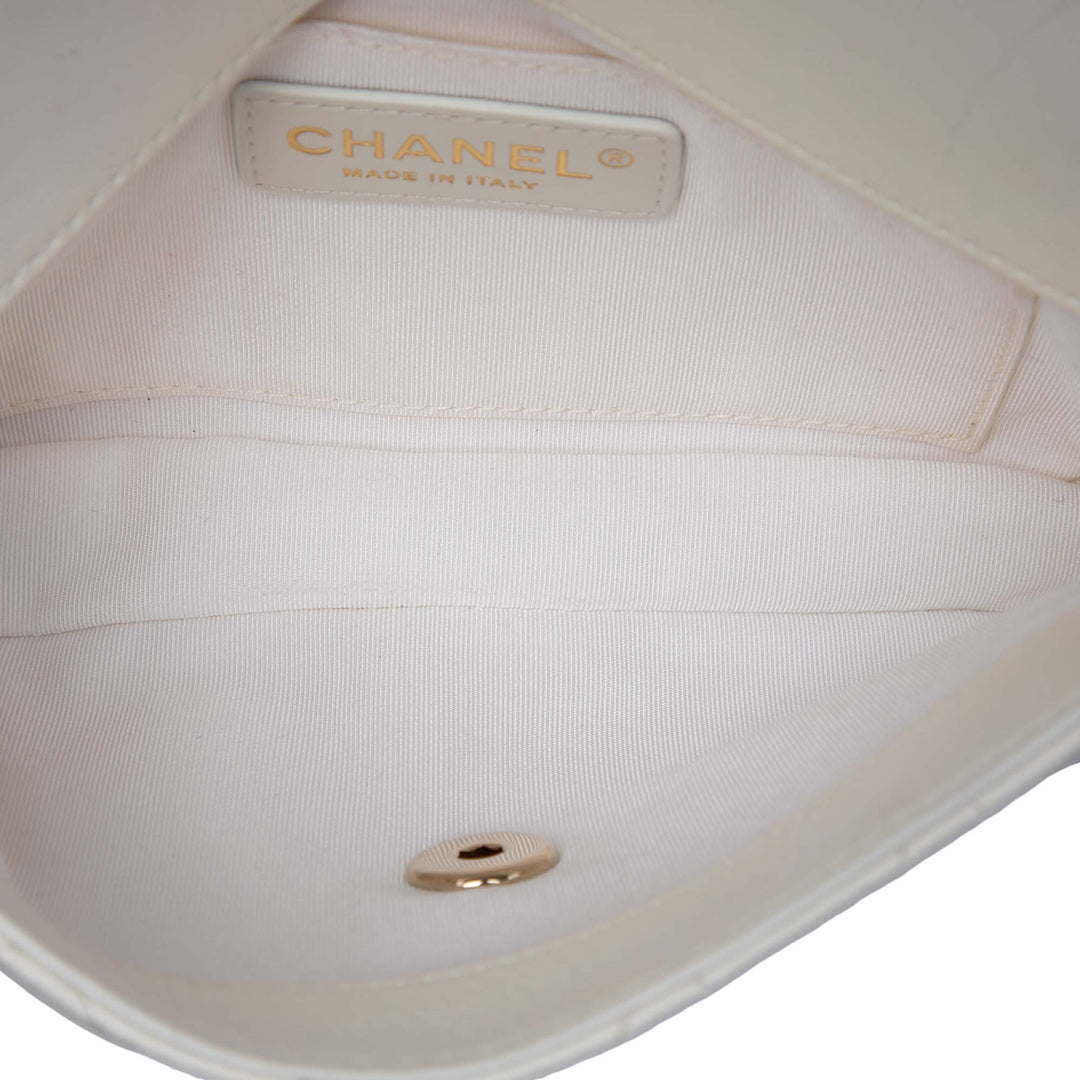 Chanel CC Matelassé Side Packs à rabat Cuir d'agneau