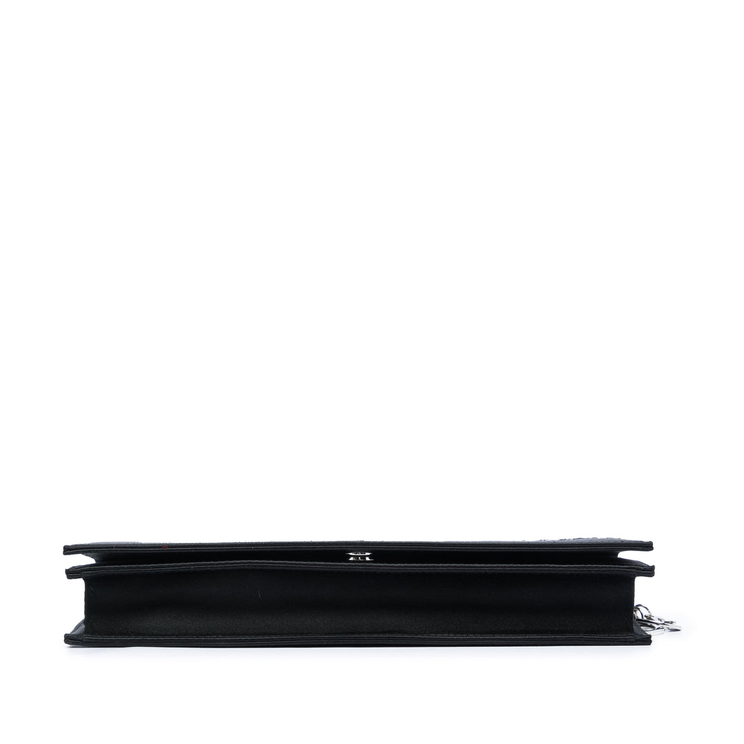 Dior Sequins Pochette avec chaîne Noir – vue 3 – GABY PARIS