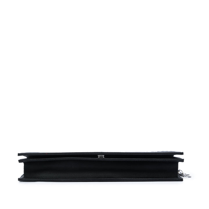 Dior Sequins Pochette avec chaîne Noir – vue 3 – GABY PARIS