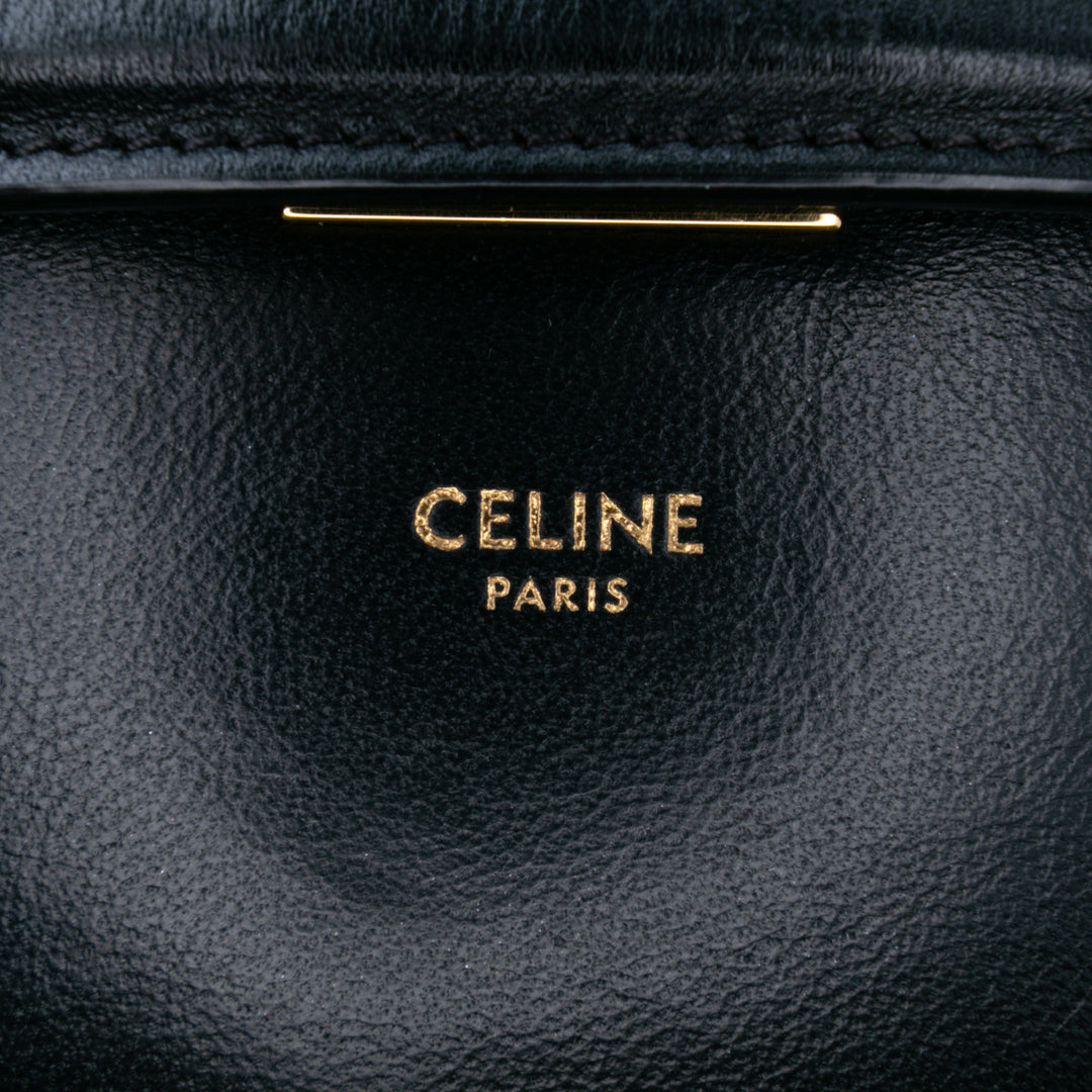 Medium Quilted Calfskin C Bag Black - Gaby Paris