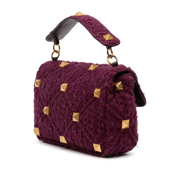 Valentino Large Knit Roman Stud Sac