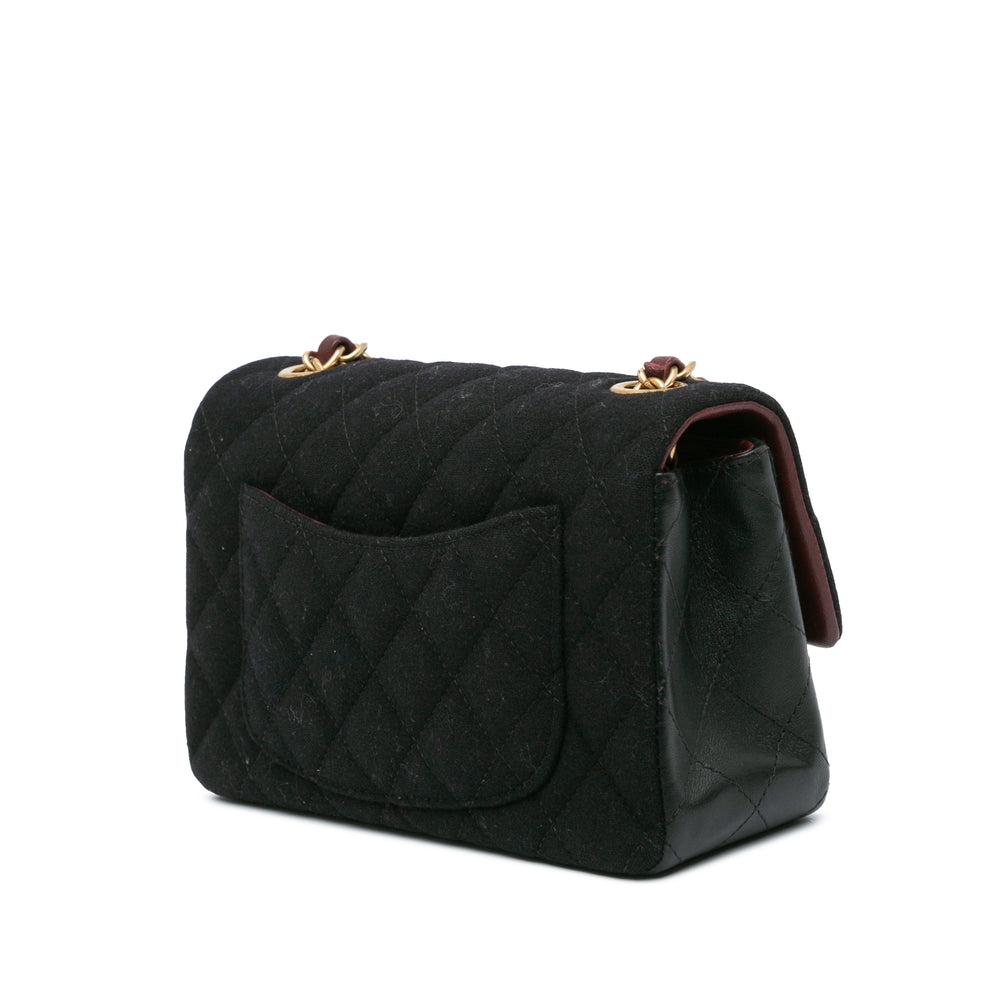 Paris Hamburg Small Classic Jersey Coco Sailor Double Flap Black - Gaby Paris