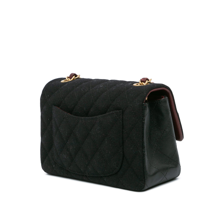 Paris Hamburg Small Classic Jersey Coco Sailor Double Flap Black - Gaby Paris