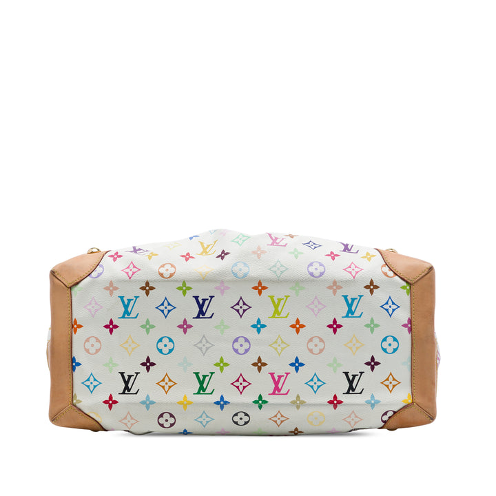 Louis Vuitton Ursula Monogram Multicolore Blanc – vue 3 – GABY PARIS
