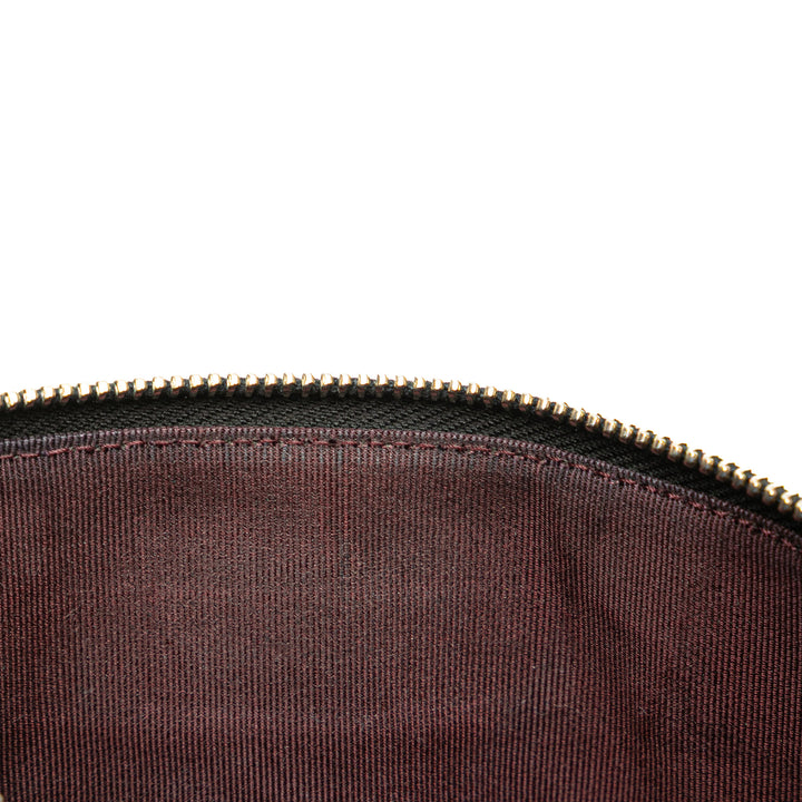 CC Quilted Caviar Classic Zip Pouch Black - Gaby Paris