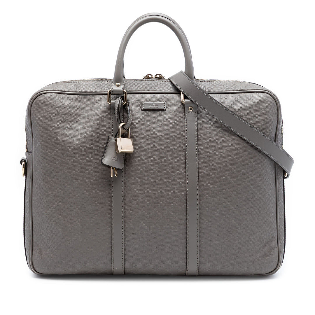 Diamante Business Sac Cuir de veau Gris