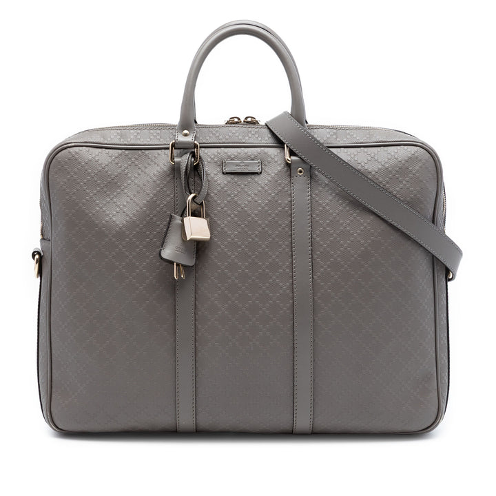 Diamante Business Sac Cuir de veau Gris