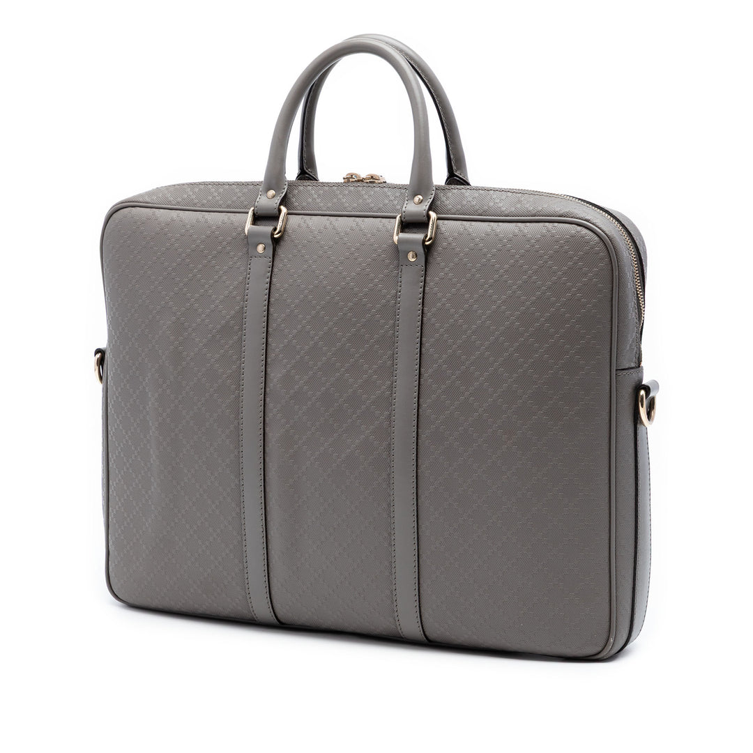 Diamante Business Sac Cuir de veau Gris