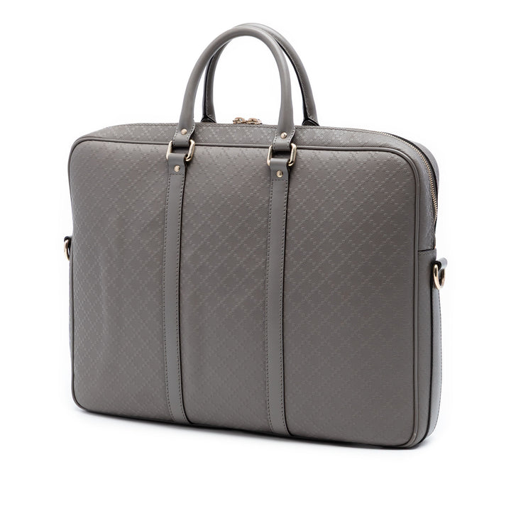 Diamante Business Sac Cuir de veau Gris