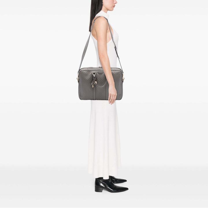 Diamante Business Sac Cuir de veau Gris