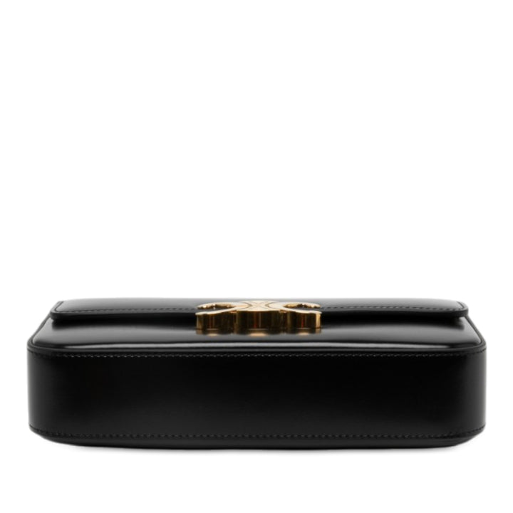 Celine brillant Triomphe Claude Sac Cuir de veau Noir – vue 3 – GABY PARIS
