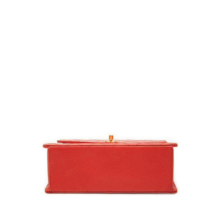 Chanel CC Matelassé Caviar Turnlock anse supérieure