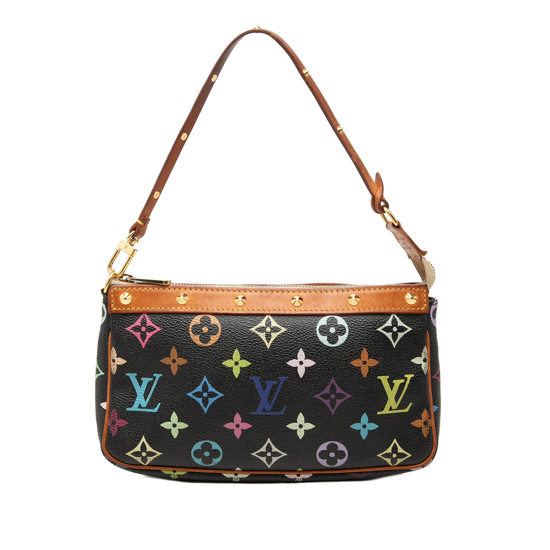 Pochette Accessoires Monogram Multicolore Noir