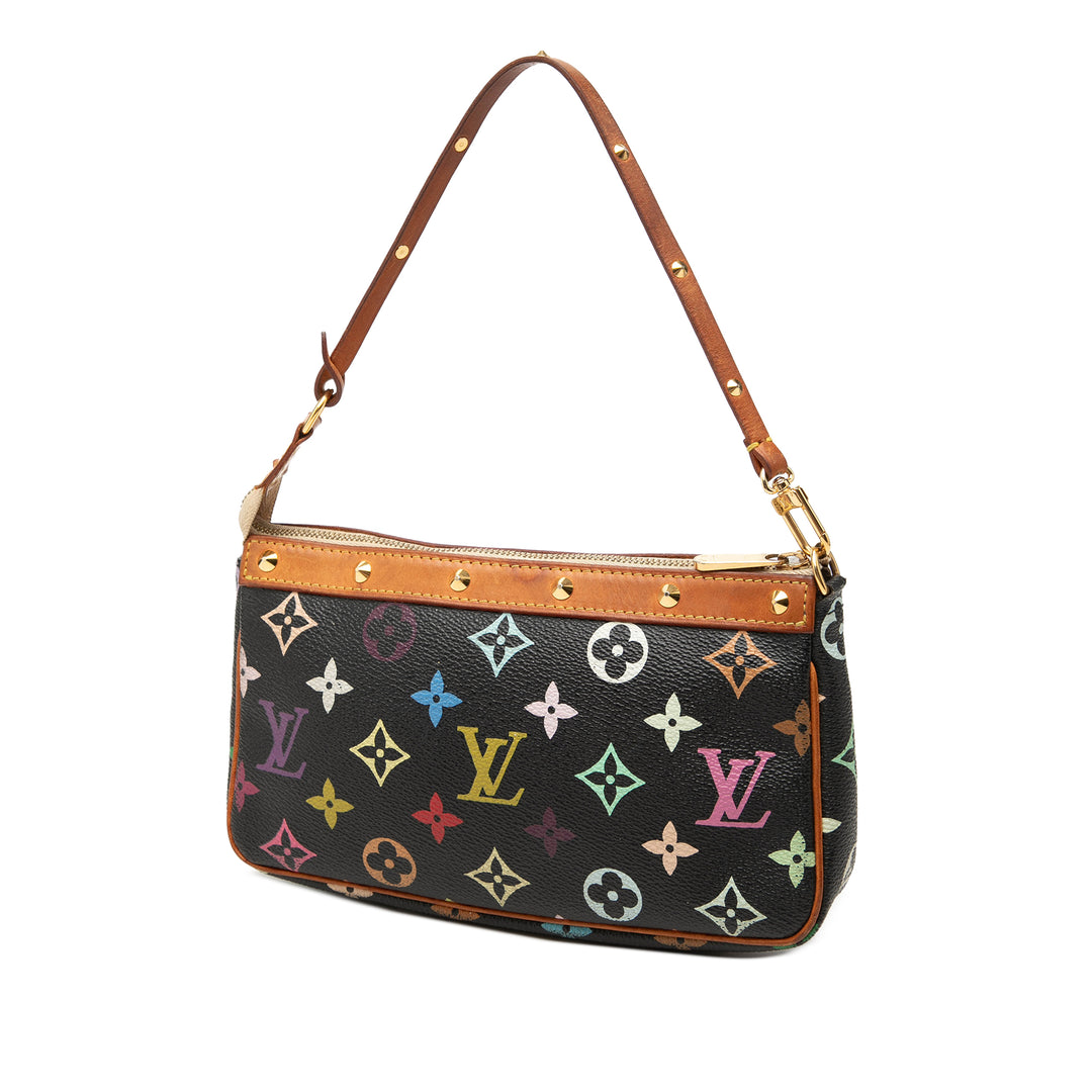 Pochette Accessoires Monogram Multicolore Noir