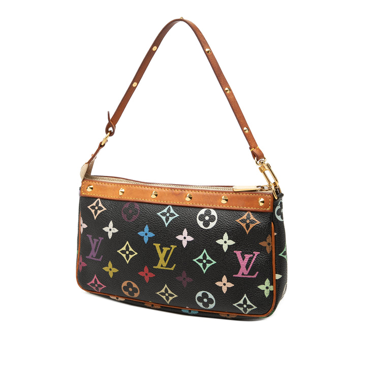 Pochette Accessoires Monogram Multicolore Noir