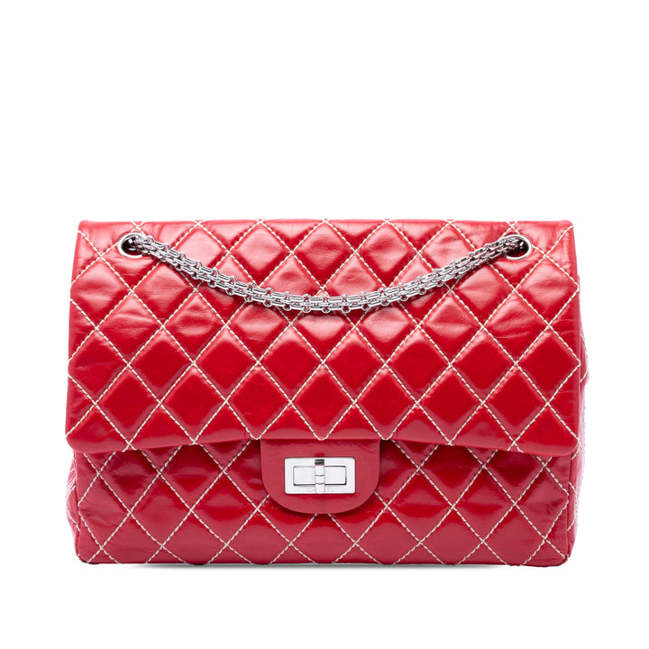 Chanel Matelassé Glacé Reissue 2.55 Surpique Double rabat 227 Cuir de veau