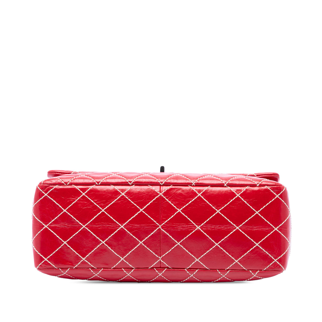 Chanel Matelassé Glacé Reissue 2.55 Surpique Double rabat 227 Cuir de veau