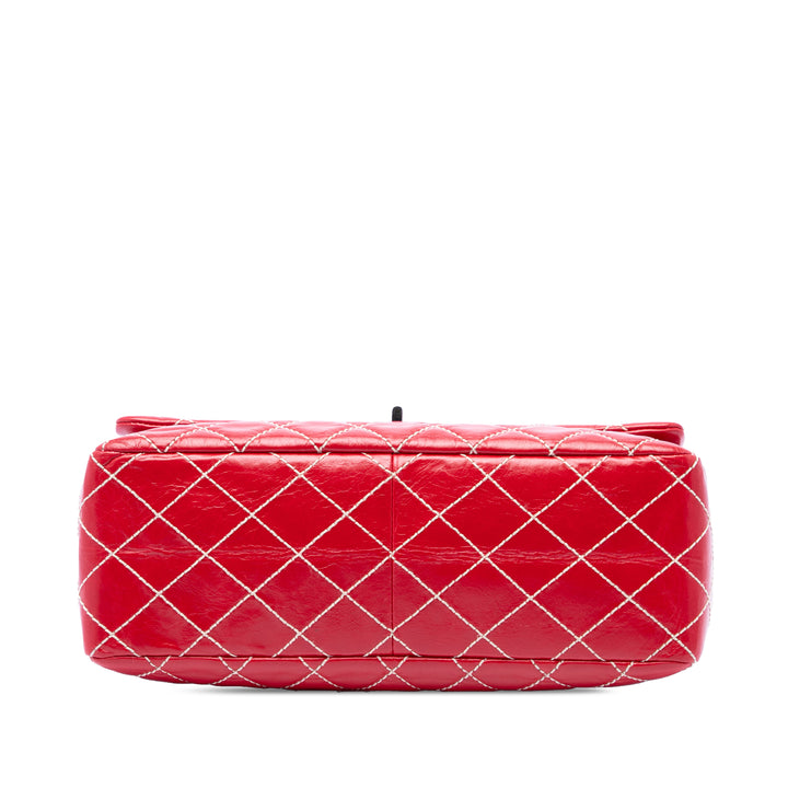 Chanel Matelassé Glacé Reissue 2.55 Surpique Double rabat 227 Cuir de veau