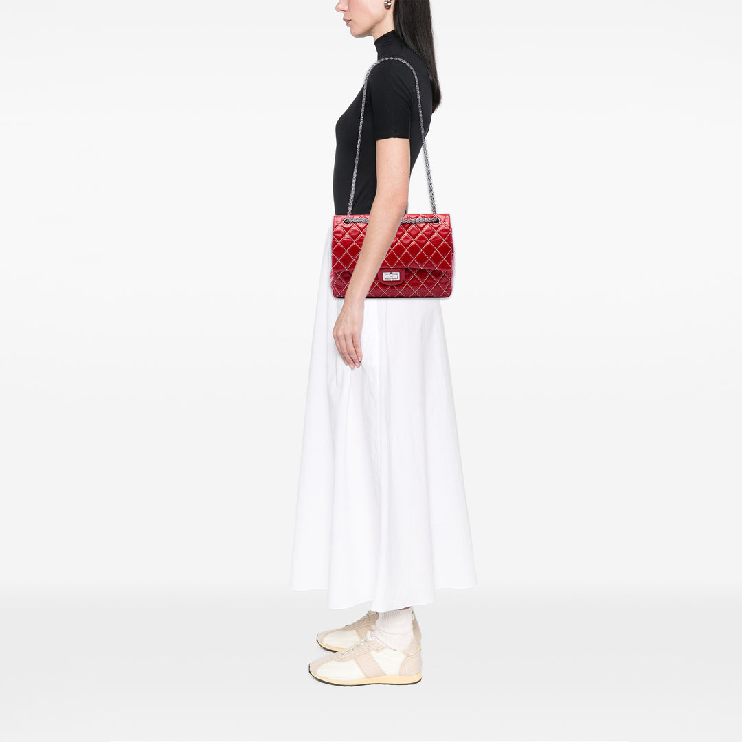 Chanel Matelassé Glacé Reissue 2.55 Surpique Double rabat 227 Cuir de veau