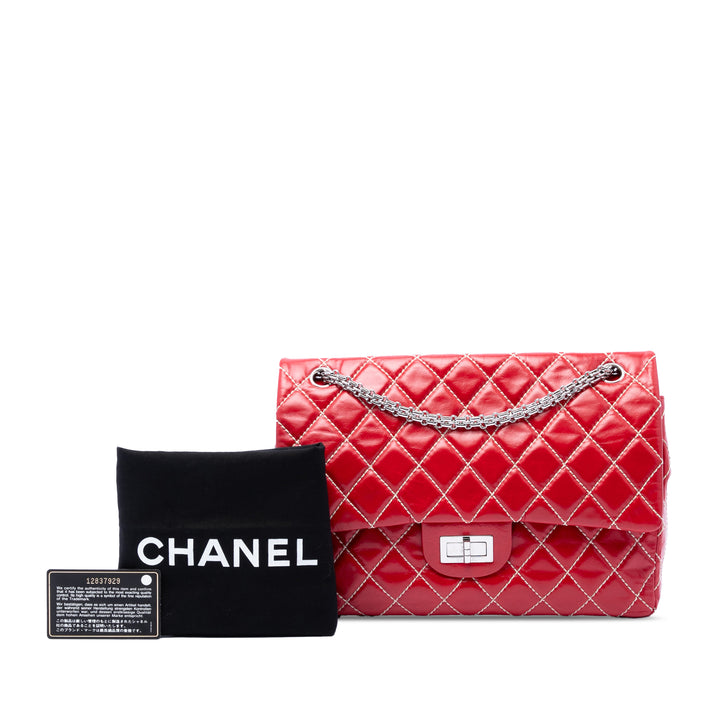 Chanel Matelassé Glacé Reissue 2.55 Surpique Double rabat 227 Cuir de veau