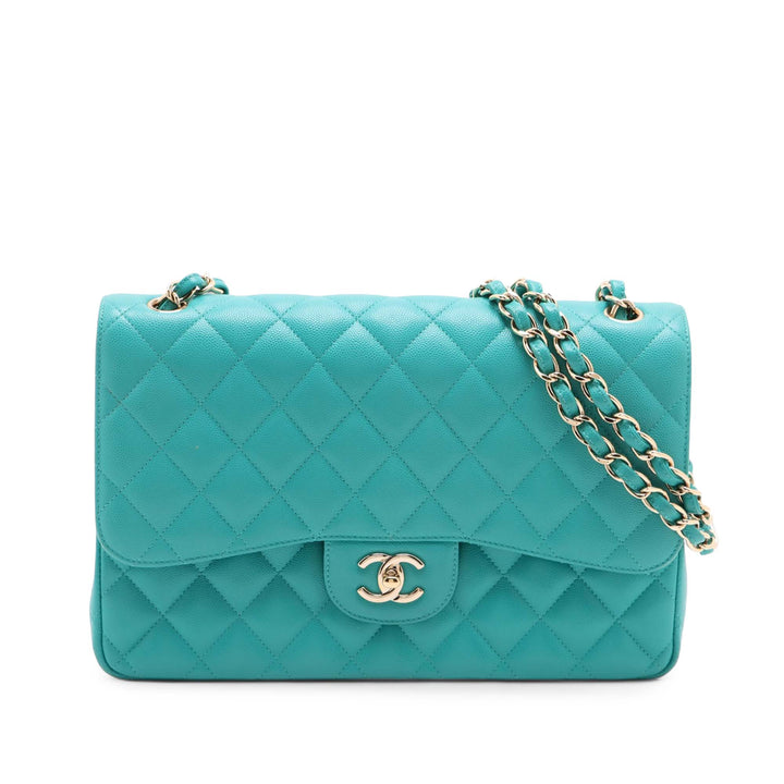 Chanel Jumbo Classic Caviar Double rabat