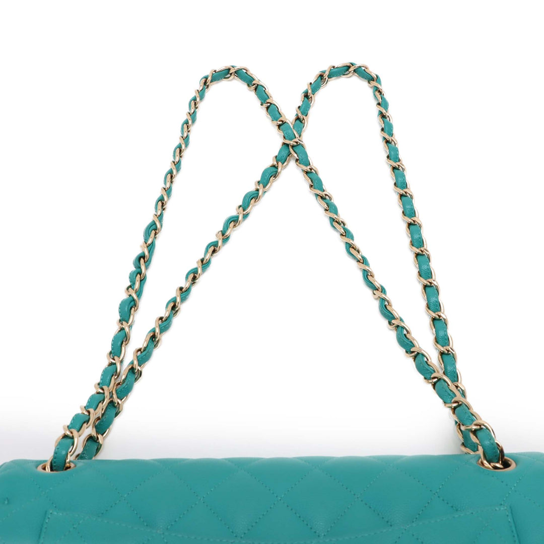 Chanel Jumbo Classic Caviar Double rabat