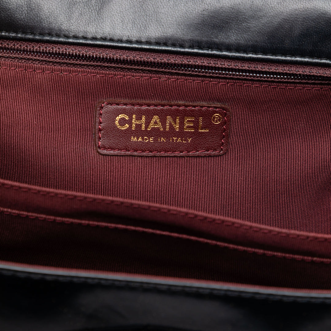 Chanel Matelassé Glazed Cuir de veau Reissue 2.55 Accordion à rabat 225
