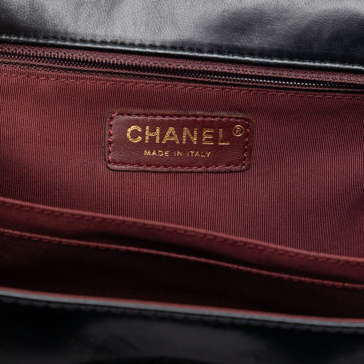 Chanel Matelassé Glazed Cuir de veau Reissue 2.55 Accordion à rabat 225
