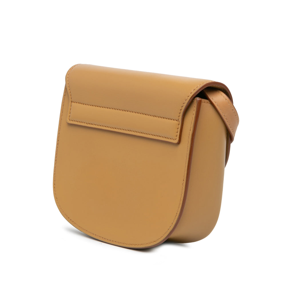 Small Leather Kaia Crossbody Brown - Gaby Paris