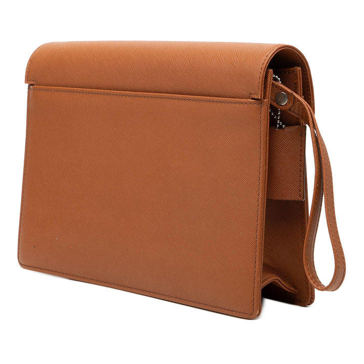 Burberry Cuir Envelope Pochette
