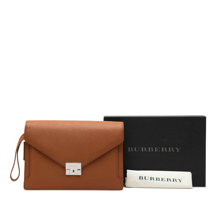 Burberry Cuir Envelope Pochette