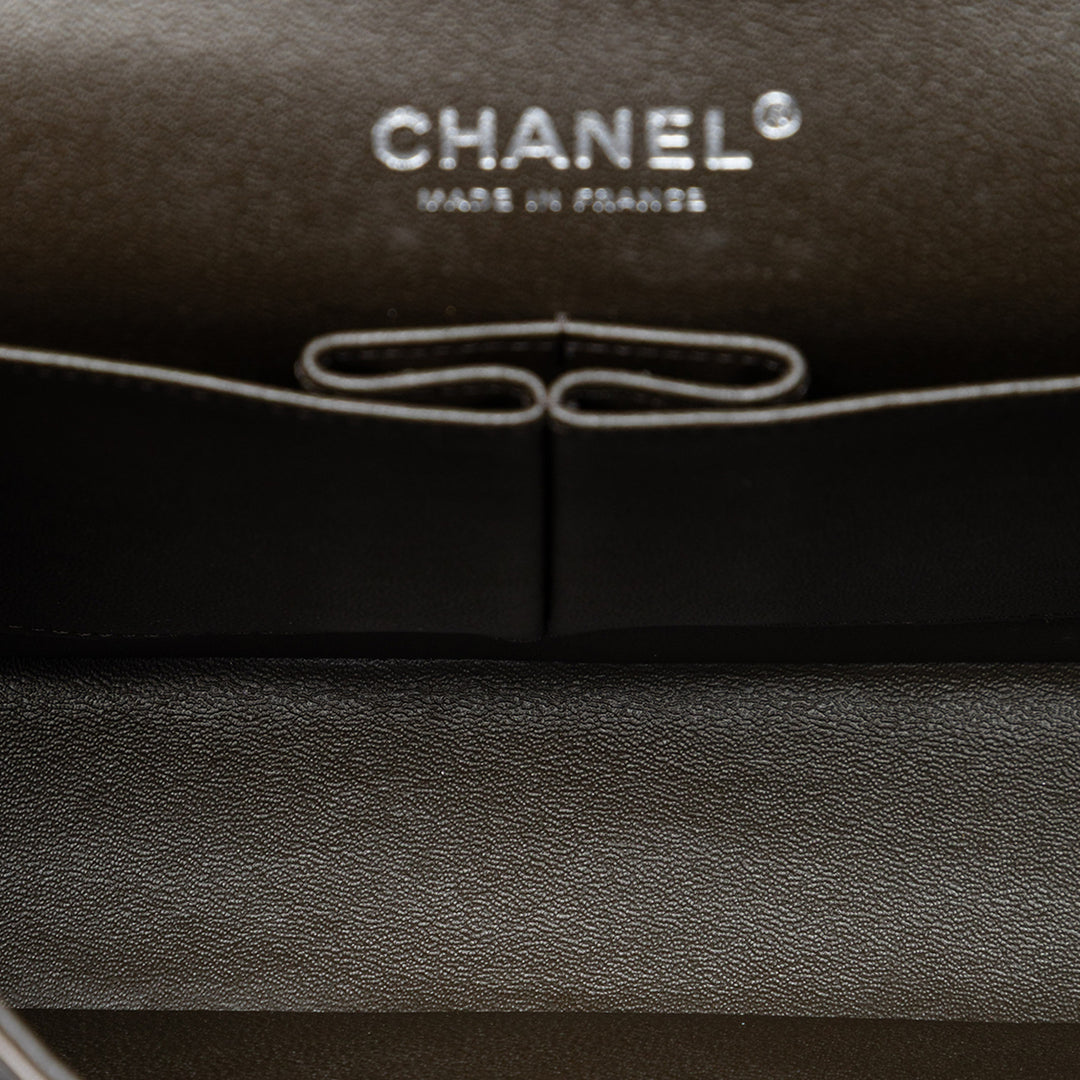 Chanel Medium Classic Tricolor Cuir d’agneau Double rabat