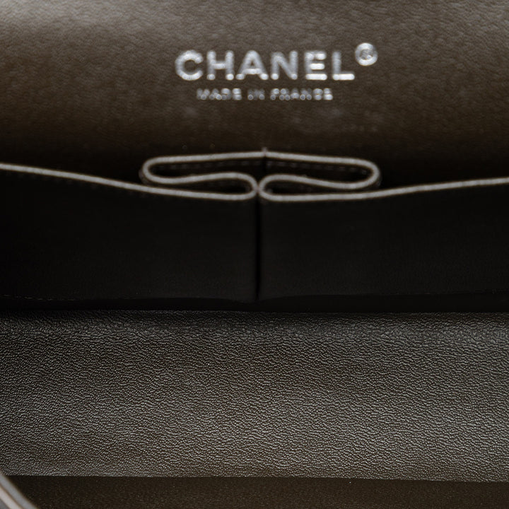 Chanel Medium Classic Tricolor Cuir d’agneau Double rabat