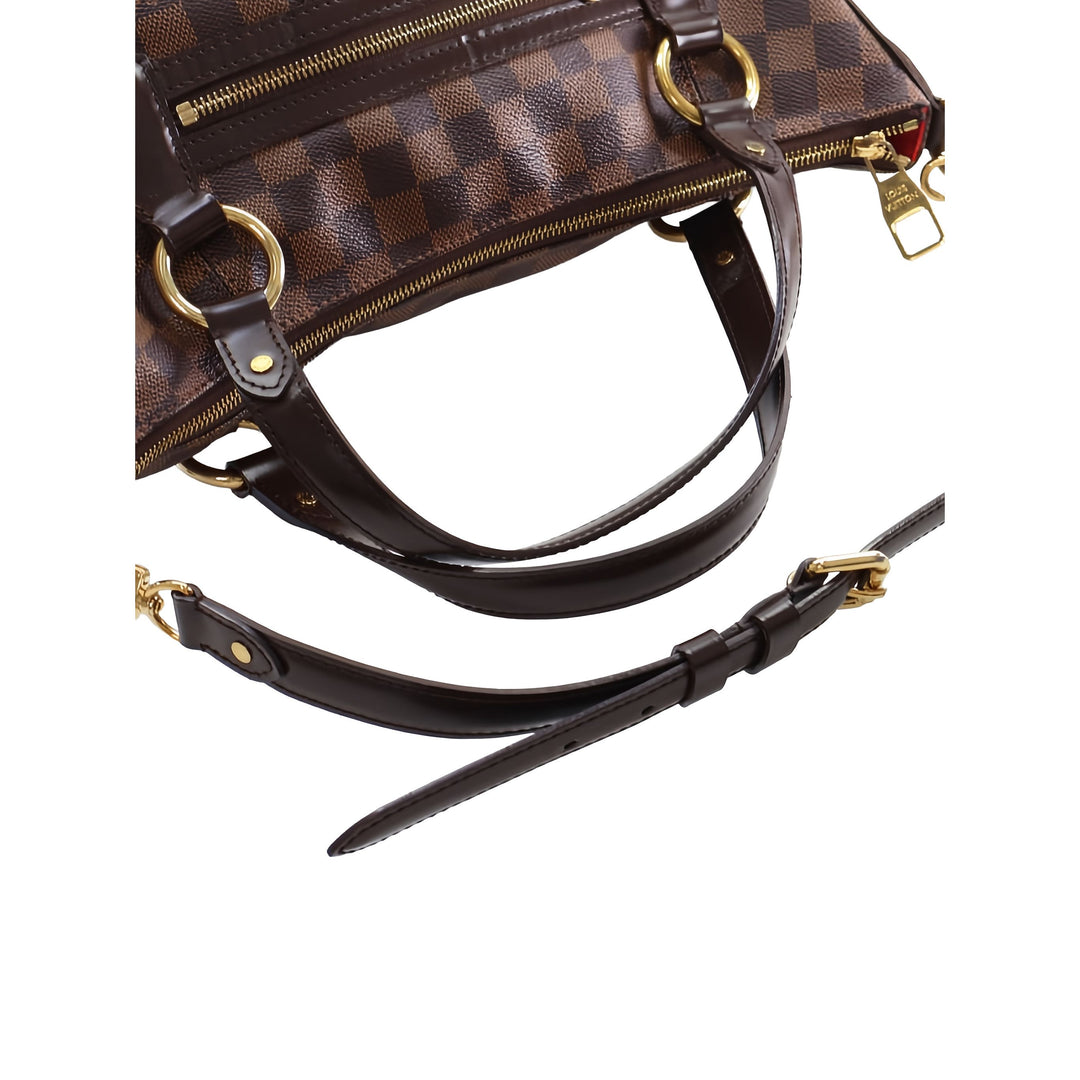 Louis Vuitton Sac à main Evora Damier Ébène MM Marron – vue 14 – GABY PARIS