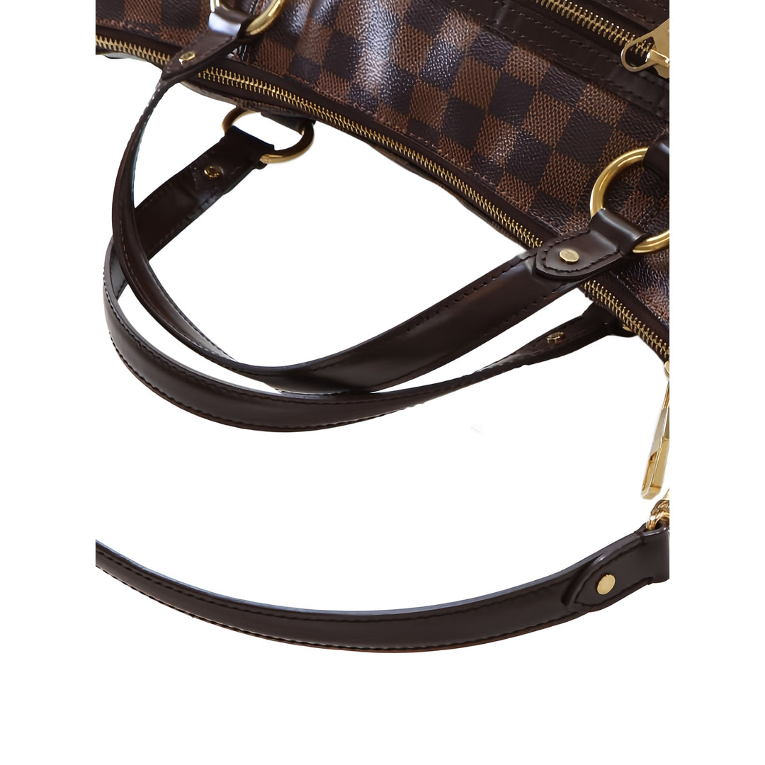 Louis Vuitton Sac à main Evora Damier Ébène MM Marron – vue 15 – GABY PARIS
