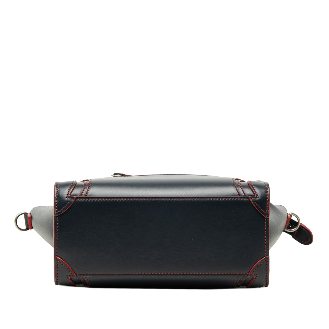 Celine Nano Bicolor Smooth Cuir de veau Luggage Cabas