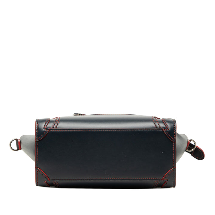 Celine Nano Bicolor Smooth Cuir de veau Luggage Cabas
