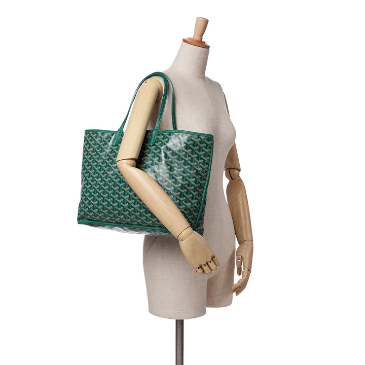 Goyardine Reversible Anjou GM Green - Gaby Paris