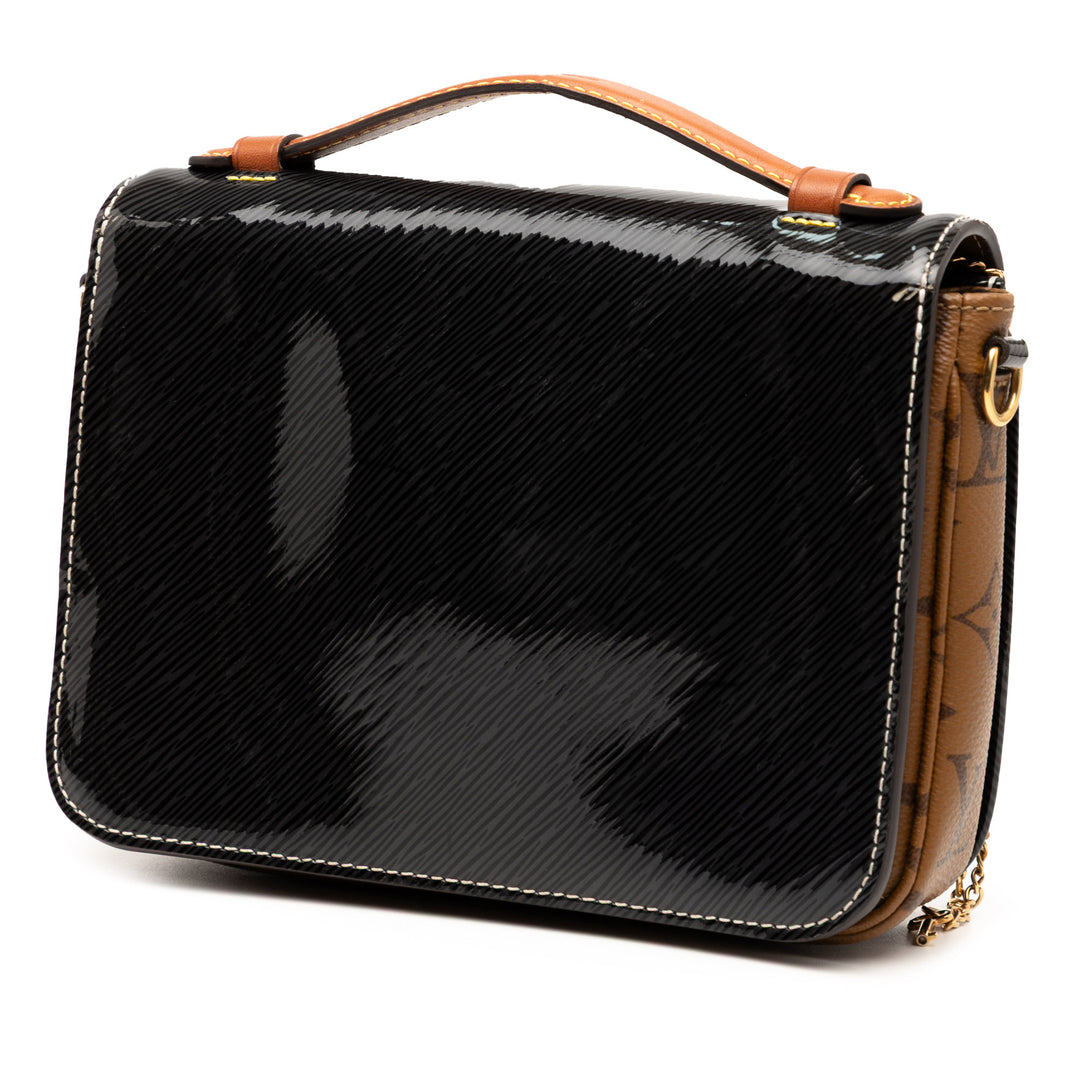 Louis Vuitton Shiny Epi Cuir and Monogram Reverse Mini Pochette Metis Noir – GABY PARIS Authentique