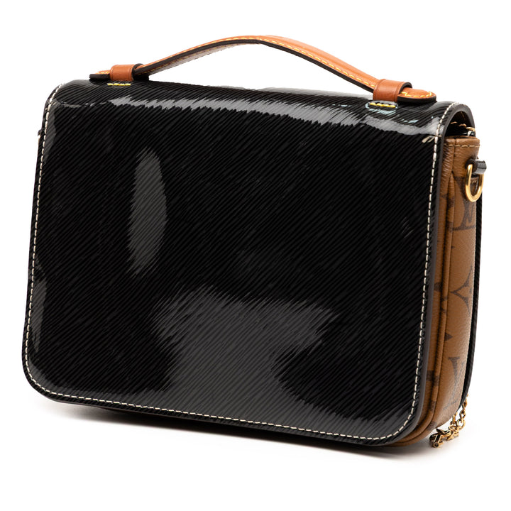Louis Vuitton Shiny Epi Cuir and Monogram Reverse Mini Pochette Metis Noir – GABY PARIS Authentique