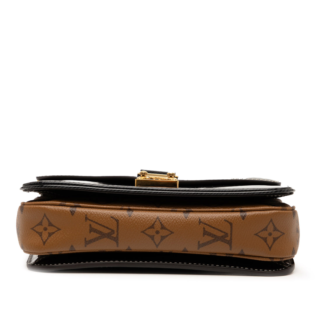 Louis Vuitton Shiny Epi Cuir and Monogram Reverse Mini Pochette Metis Noir – GABY PARIS Authentique