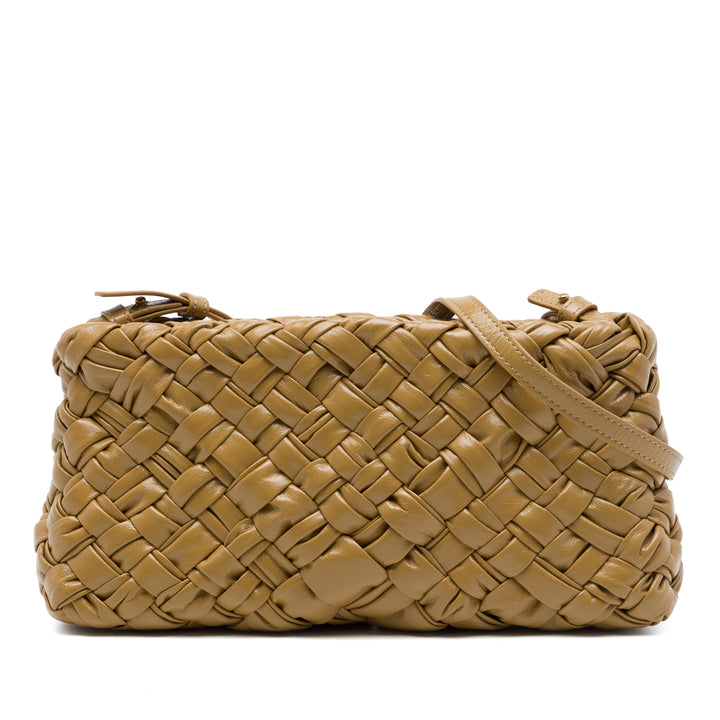Bottega Veneta Sac porté épaule Intrecciato Kalimero Cha Cha nappa Marron – vue principale – GABY PARIS