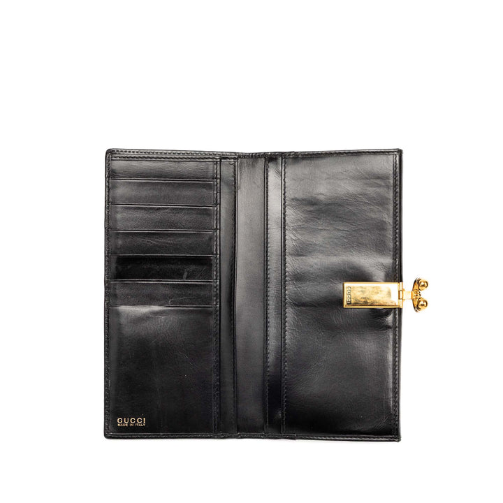 Gucci Cuir de veau Horseshoe Portefeuille long