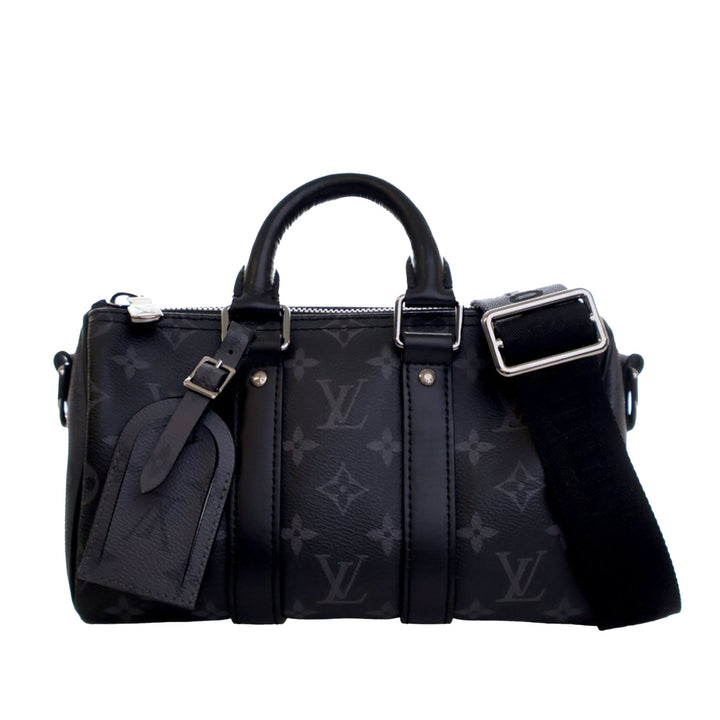 Reverse Keepall Bandouliere 25 Monogram Eclipse Noir