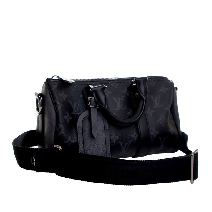 Reverse Keepall Bandouliere 25 Monogram Eclipse Noir