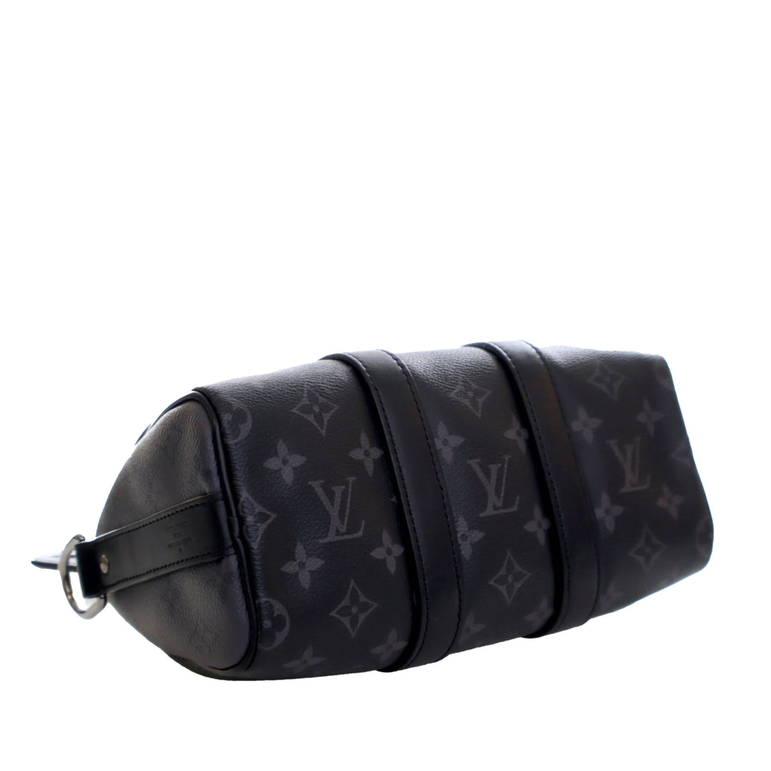 Reverse Keepall Bandouliere 25 Monogram Eclipse Noir