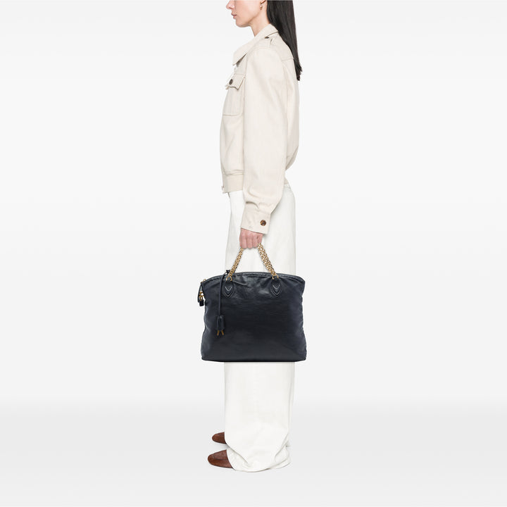 Louis Vuitton Édition limitée Boudoir Lockit Sac à chaîne Cuir de veau Noir – vue 7 – GABY PARIS