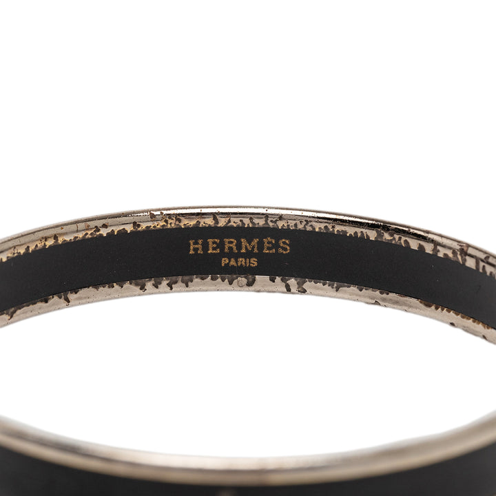 Hermès Narrow Caleche Émail Bracelet 65